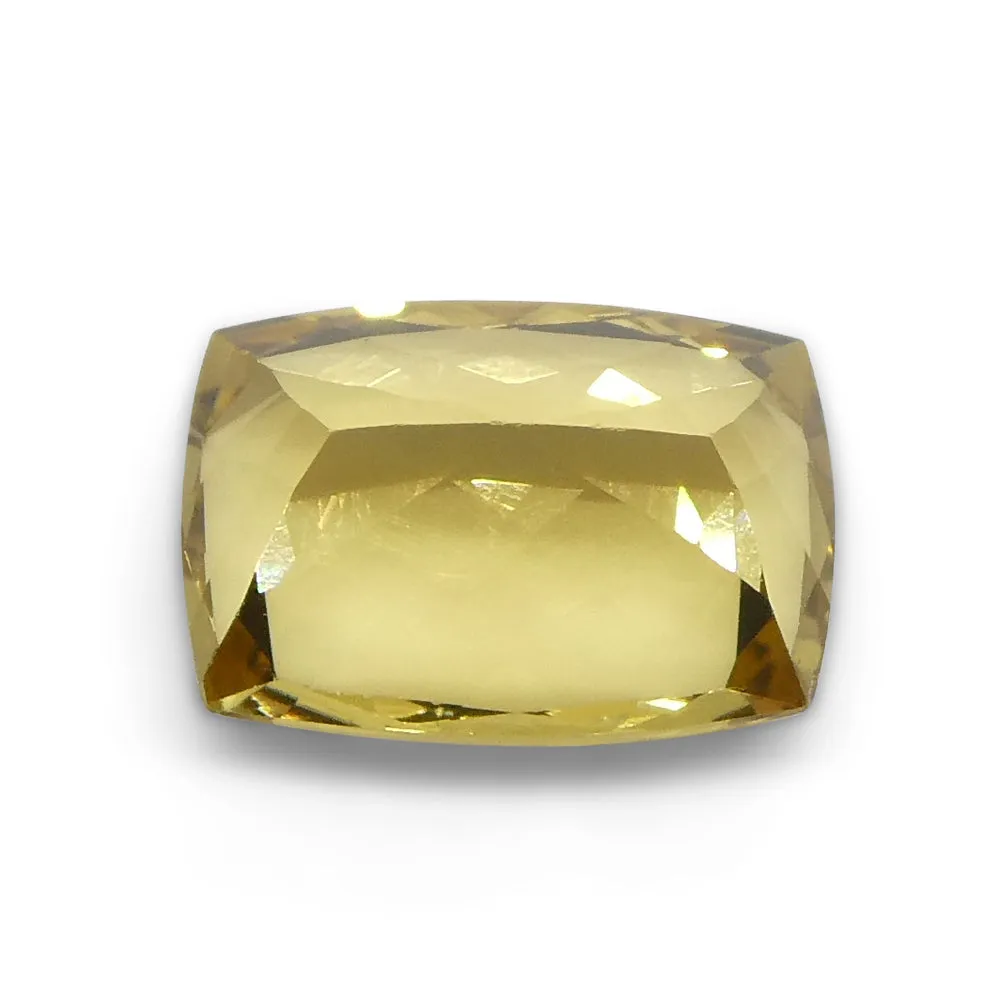 3.38ct Rectangular Cushion Heliodor, Golden Yellow Beryl