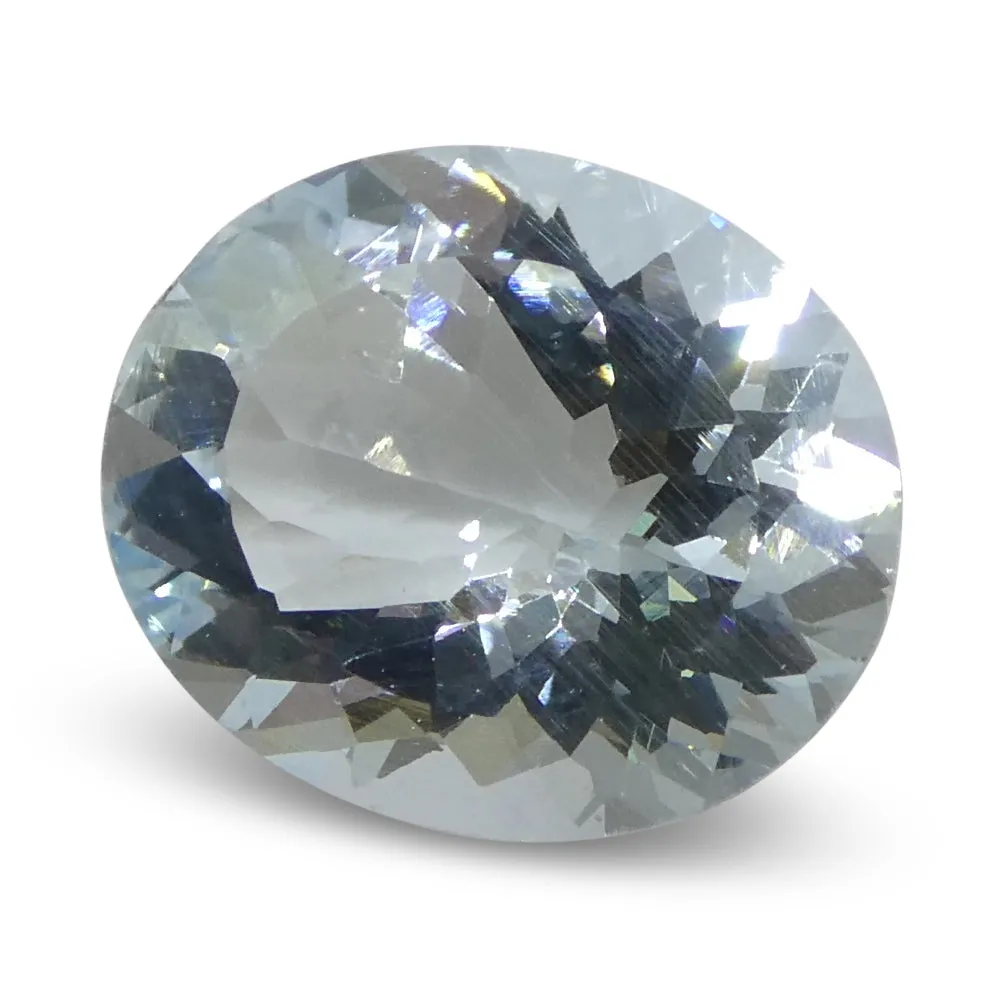 3.48ct Oval Blue Aquamarine from Brazil Unheated