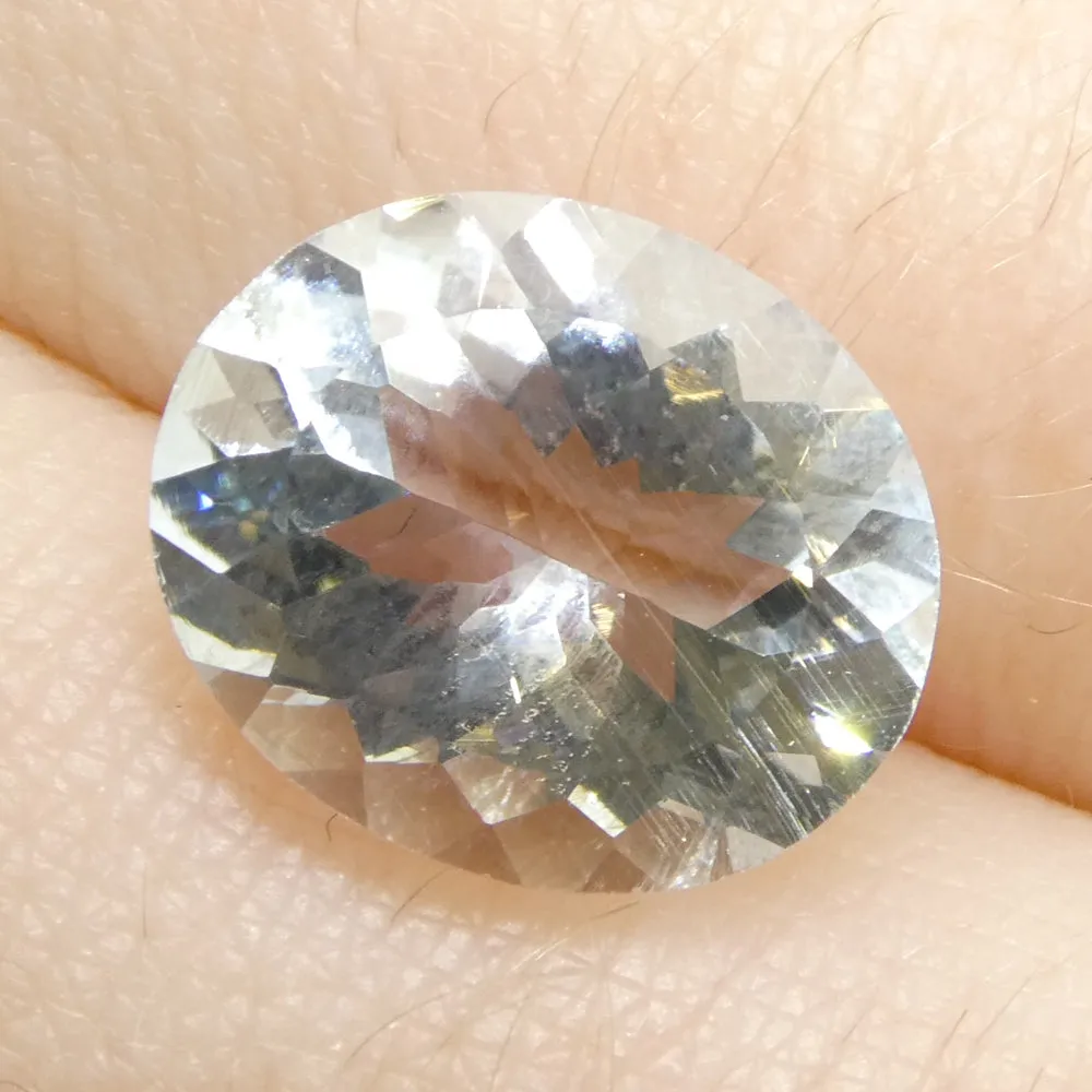 3.48ct Oval Blue Aquamarine from Brazil Unheated