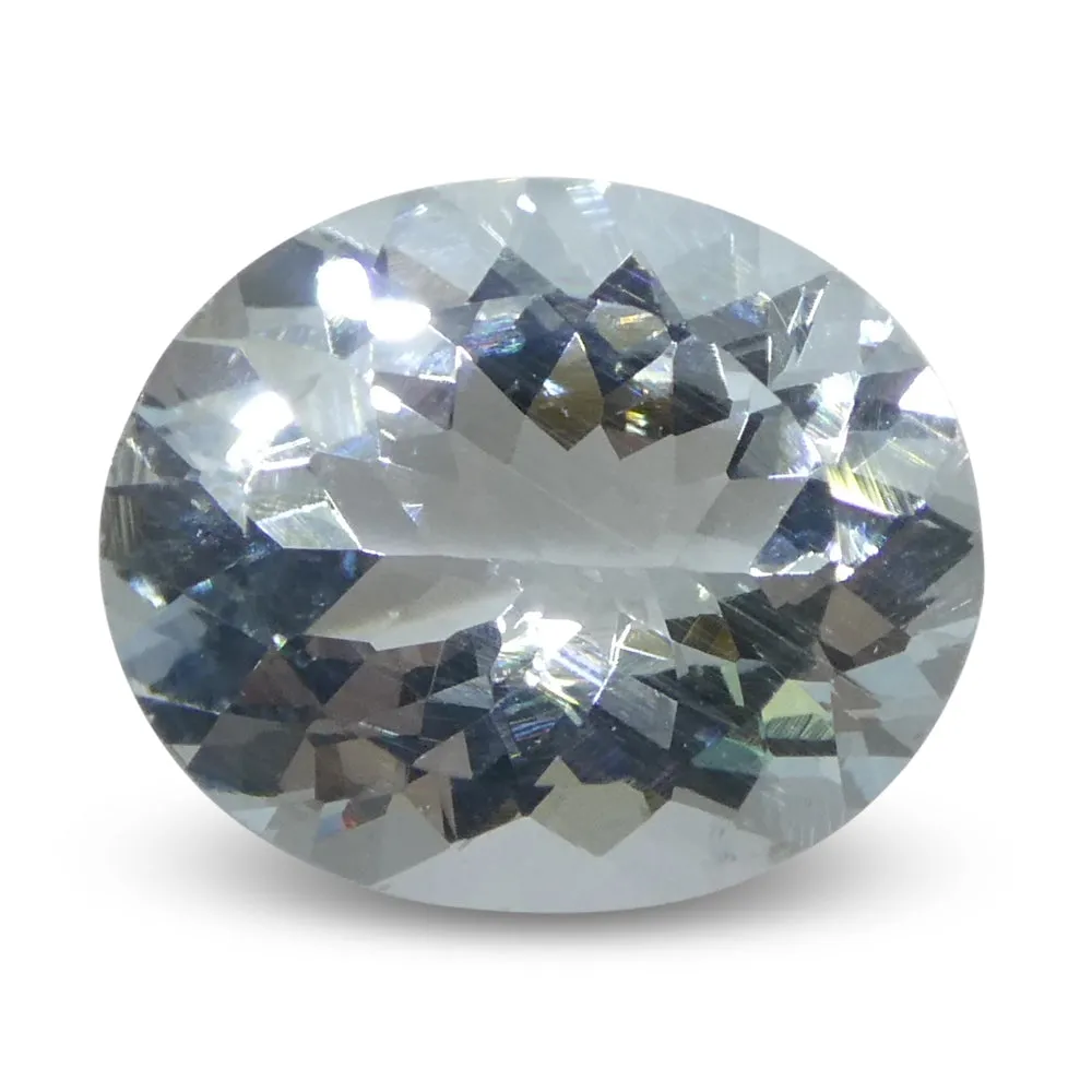 3.48ct Oval Blue Aquamarine from Brazil Unheated