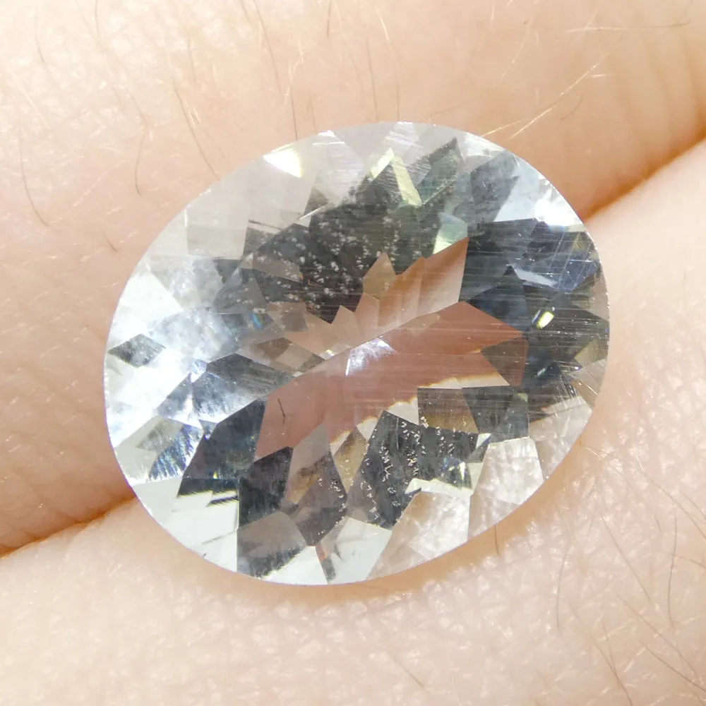 3.48ct Oval Blue Aquamarine from Brazil Unheated