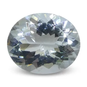 3.48ct Oval Blue Aquamarine from Brazil Unheated