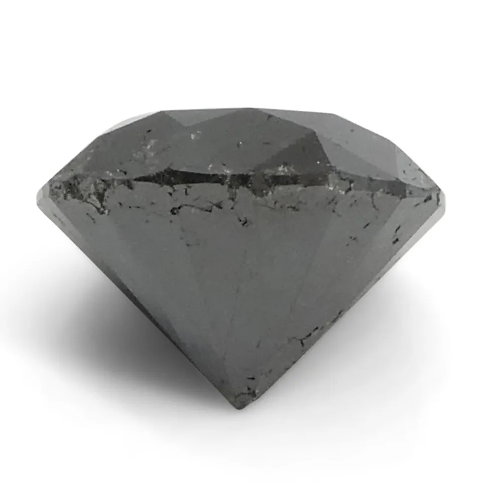 3.7ct Round Brilliant Cut Black Diamond