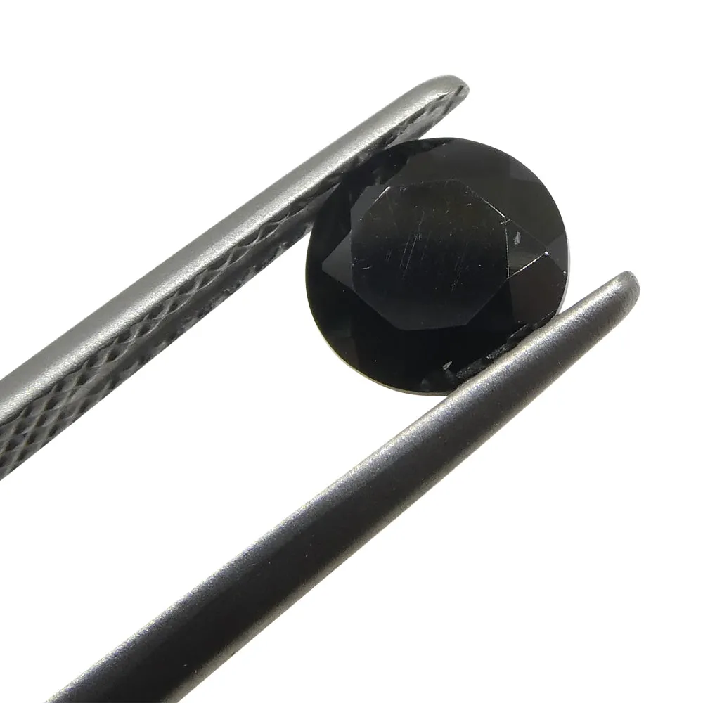 4.16ct 4 Stones Brilliant Cut Round Black Spinel from Sri Lanka