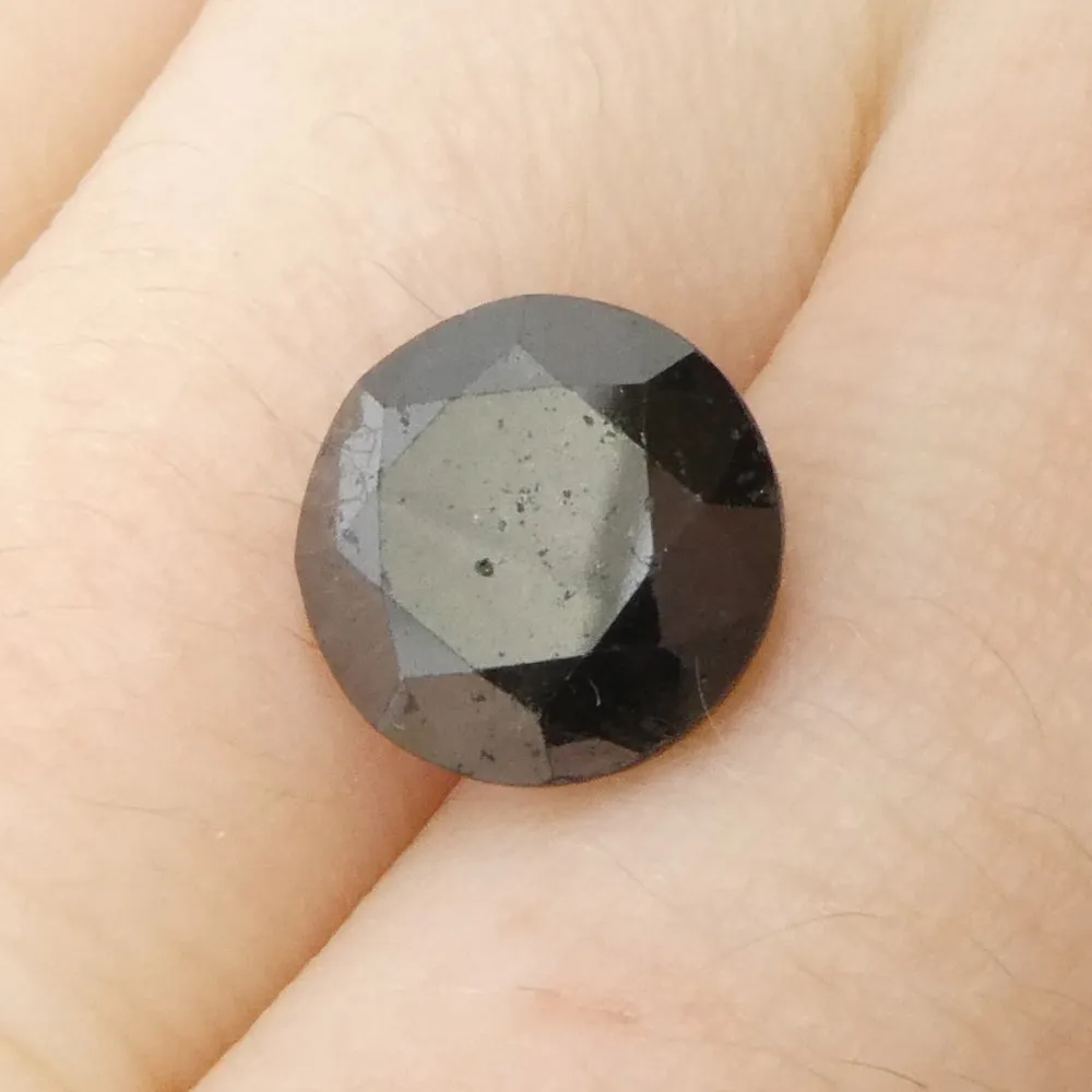 4.21ct Round Brilliant Cut Black Diamond