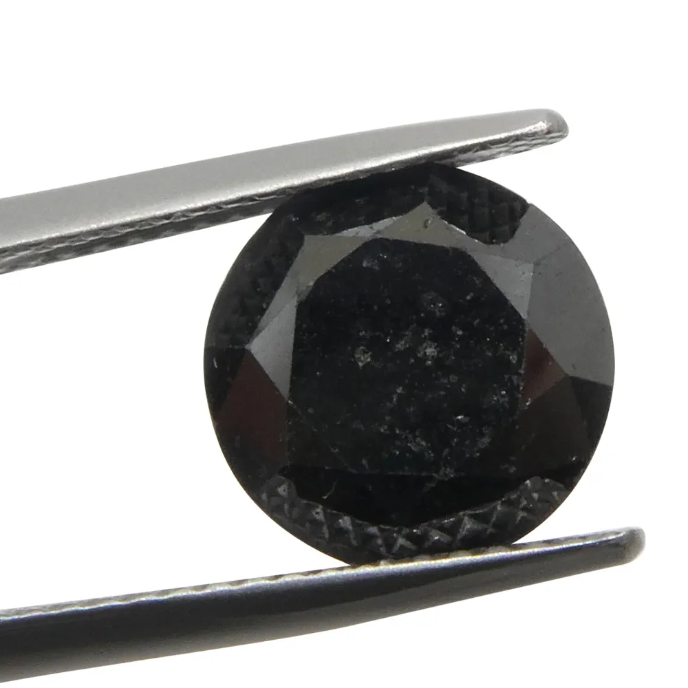 4.21ct Round Brilliant Cut Black Diamond