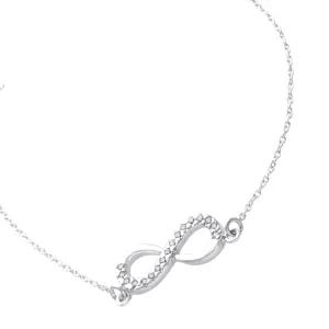 45cm Sterling Silver Infinity Belcher Necklace