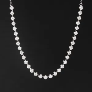 .50ctw Round Brilliant Cut Diamond Line Necklace
