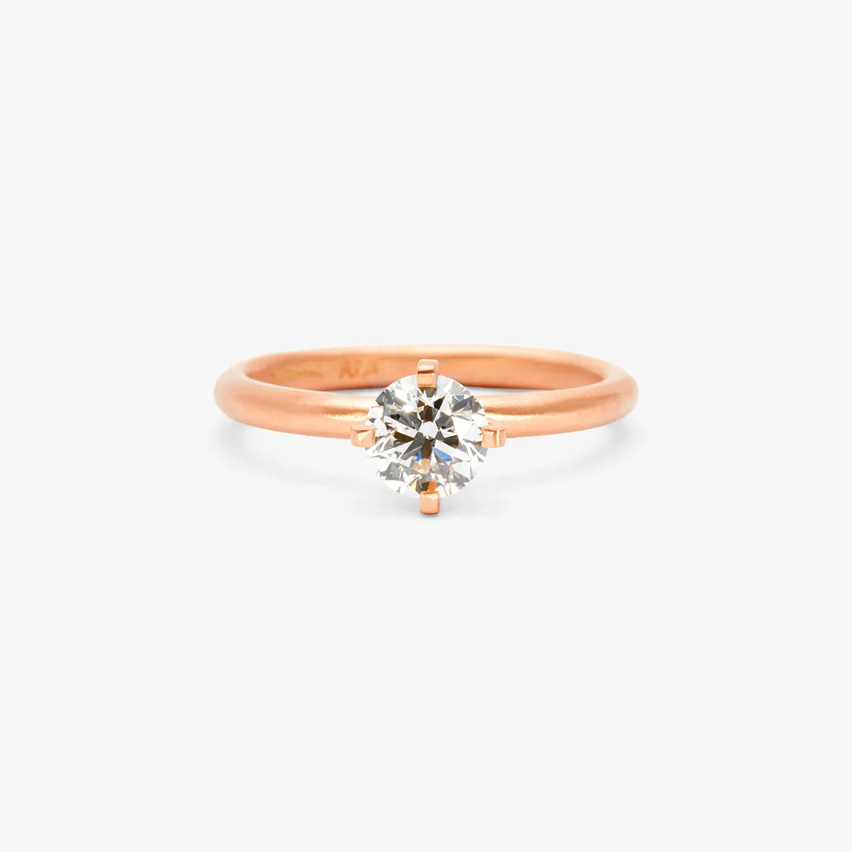 5.6mm White Diamond Noble Ring | R11707W