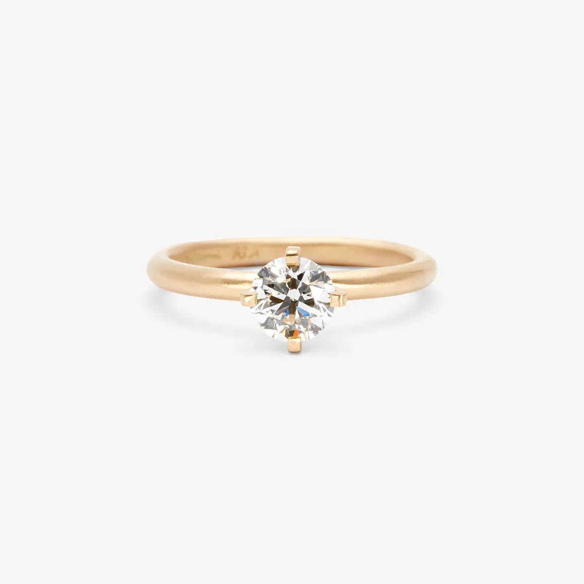 5.6mm White Diamond Noble Ring | R11707W
