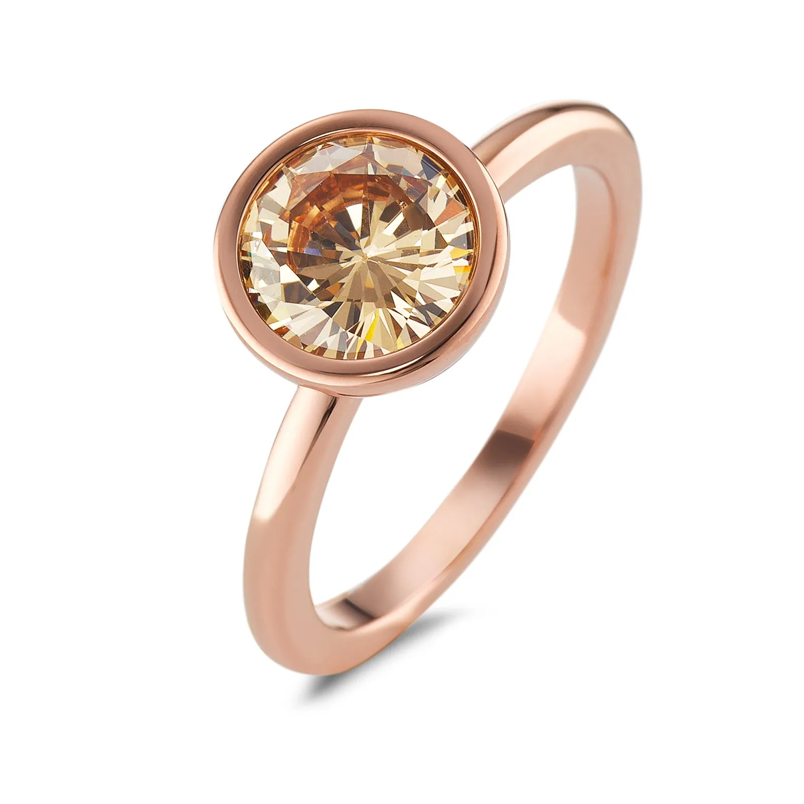 594024 TeNo Joy Ring, Champagne in Rose 9.5mm