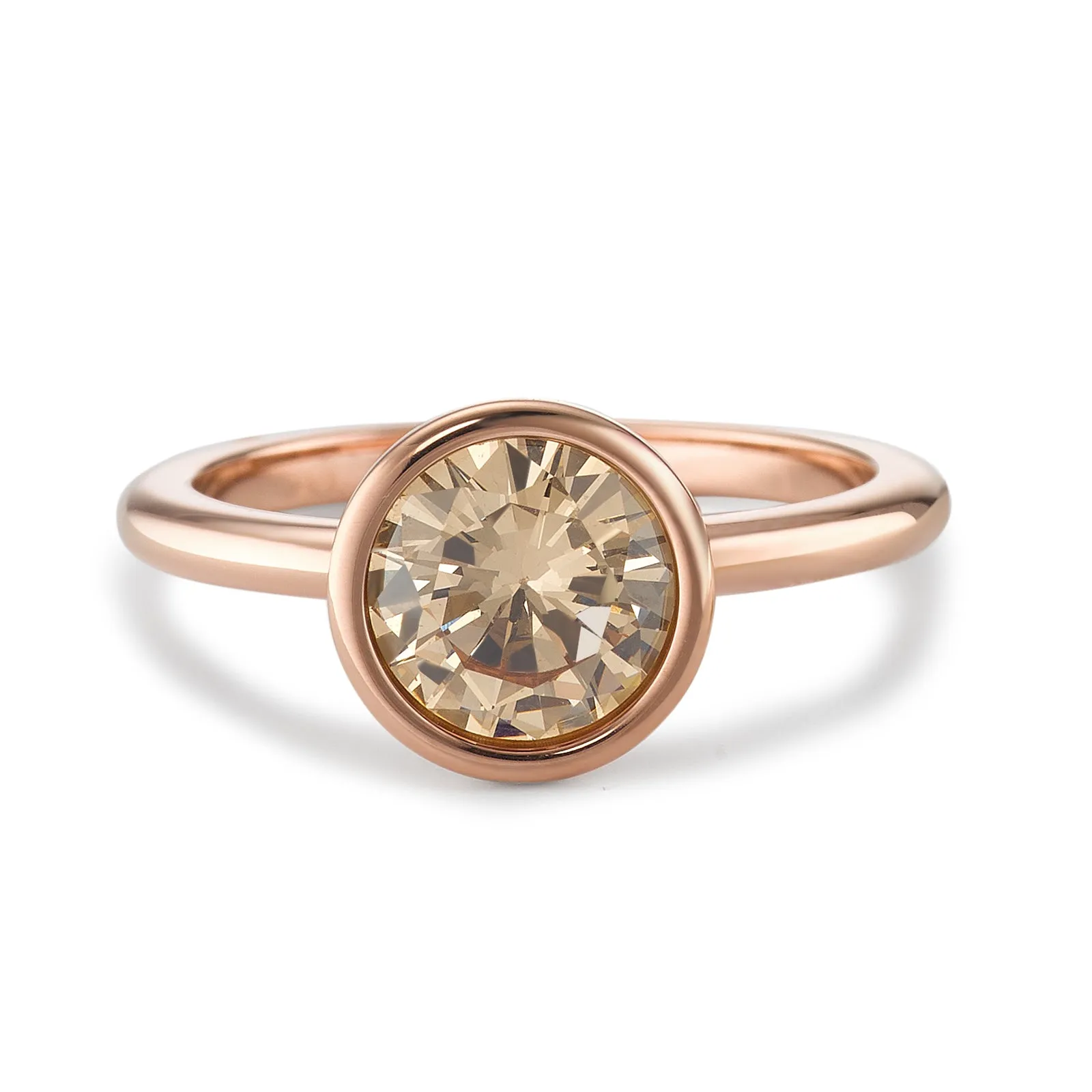 594024 TeNo Joy Ring, Champagne in Rose 9.5mm