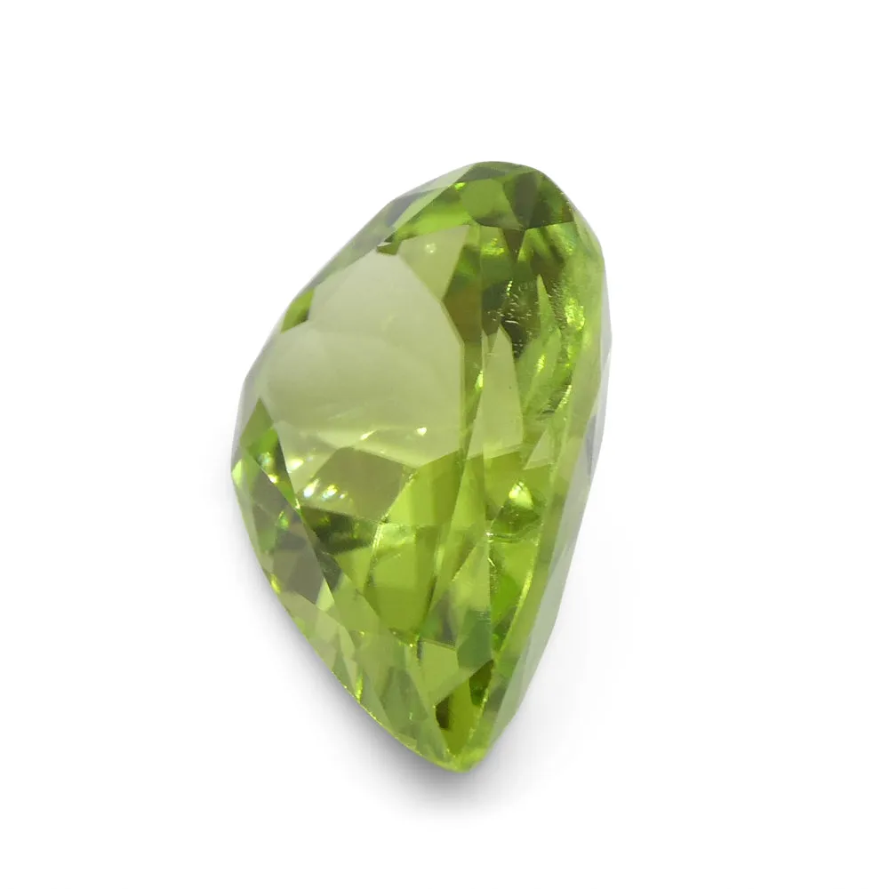 5.9ct Pear Yellow-Green Peridot