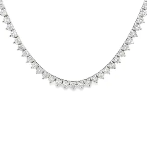 6.16ct 18k White Gold Diamond Necklace