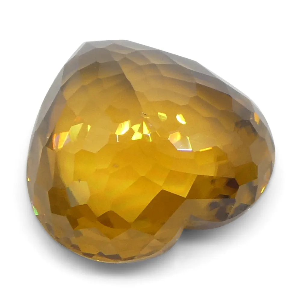 6.6ct Natural Earth Mined Heart Orange Zircon from Sri Lanka