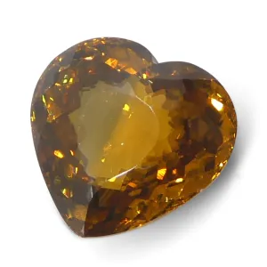 6.6ct Natural Earth Mined Heart Orange Zircon from Sri Lanka