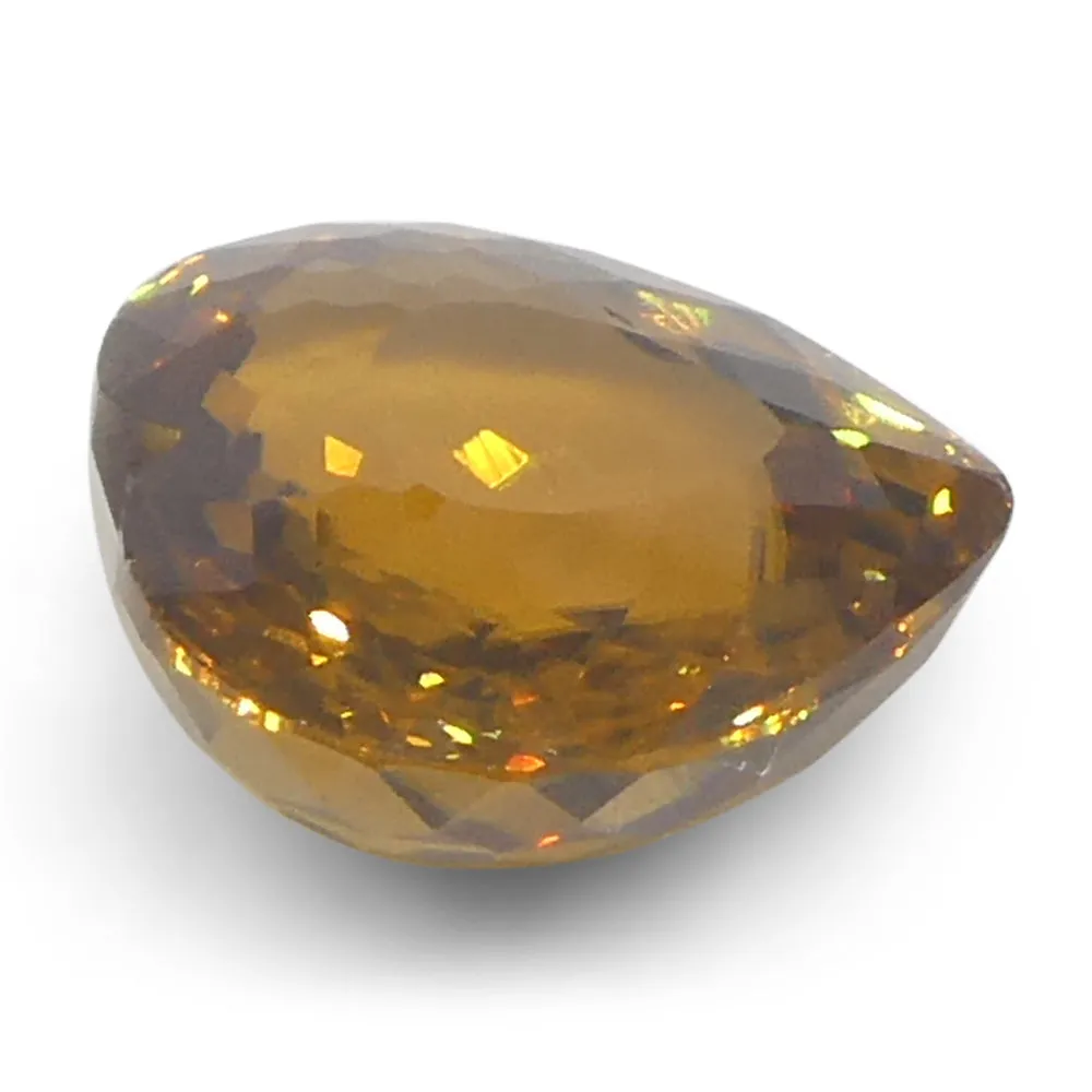 6.6ct Natural Earth Mined Heart Orange Zircon from Sri Lanka