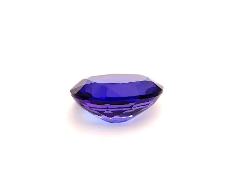 7.20 Carat Tanzanite Oval, Unset Loose 3-Stone Engagement Ring Pendant Gemstone