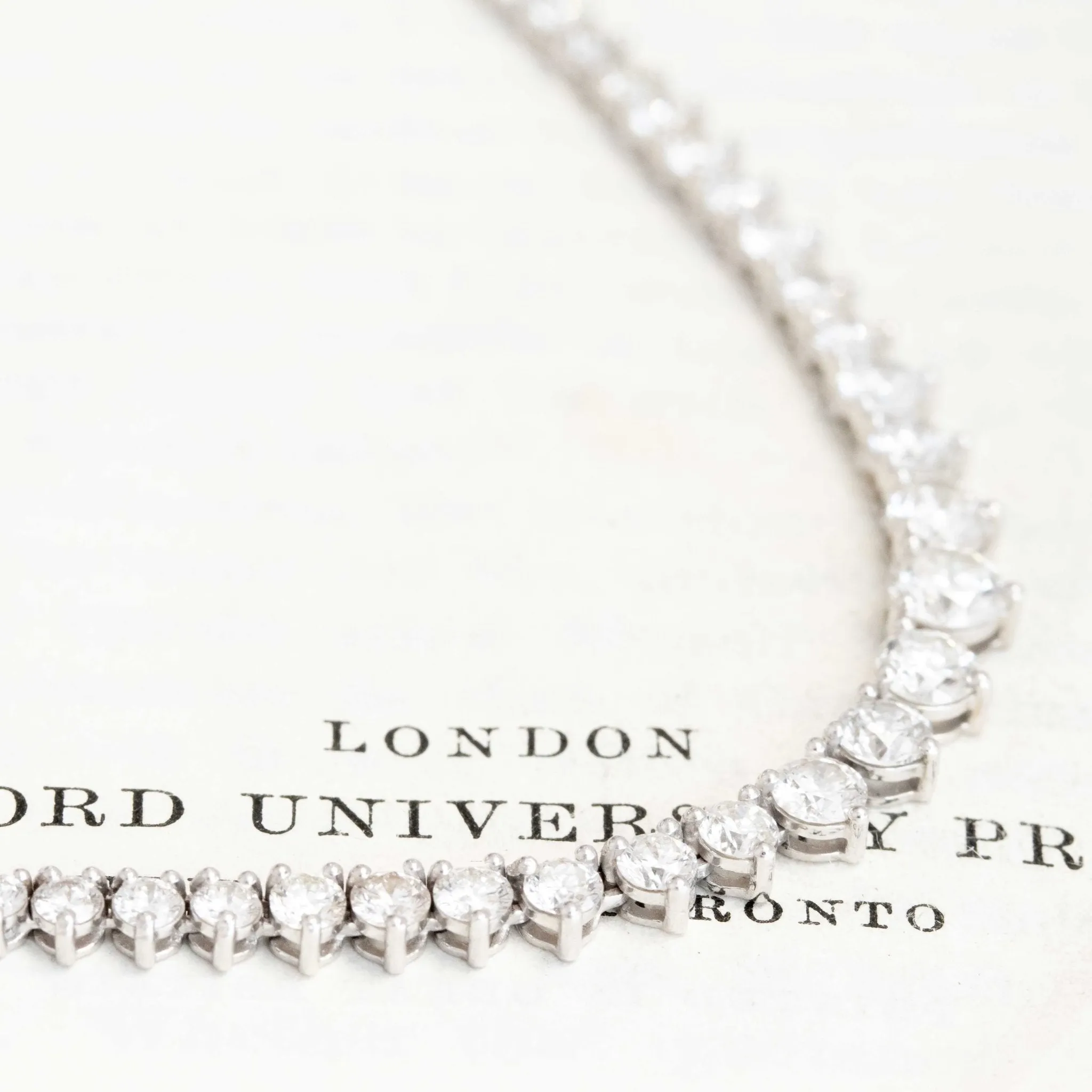 9.01ctw Round Brilliant Cut Diamond 3 Prong Tennis Necklace
