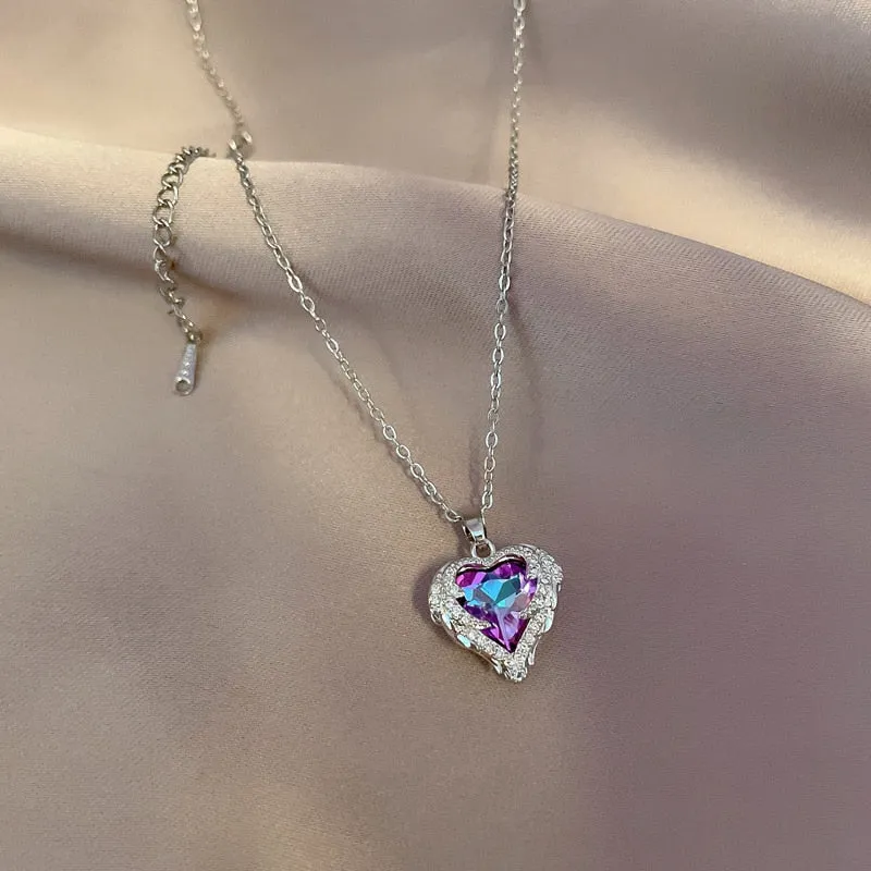 925 Sterling Silver Heart Pendant Necklace