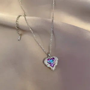 925 Sterling Silver Heart Pendant Necklace