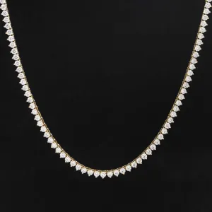 9.95ctw Round Brilliant Cut Diamond Tennis Necklace