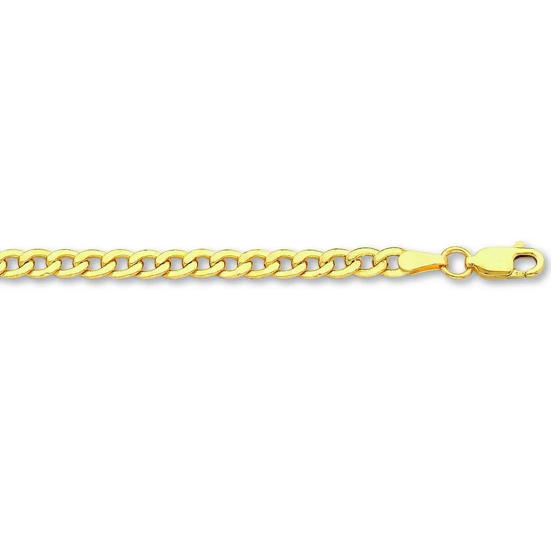 9ct Yellow Gold Silver Infused 45cm Necklace