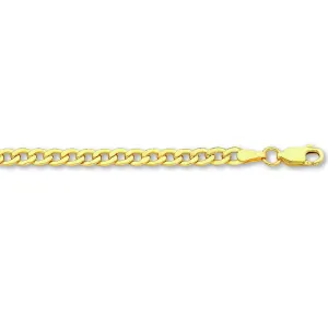 9ct Yellow Gold Silver Infused 45cm Necklace