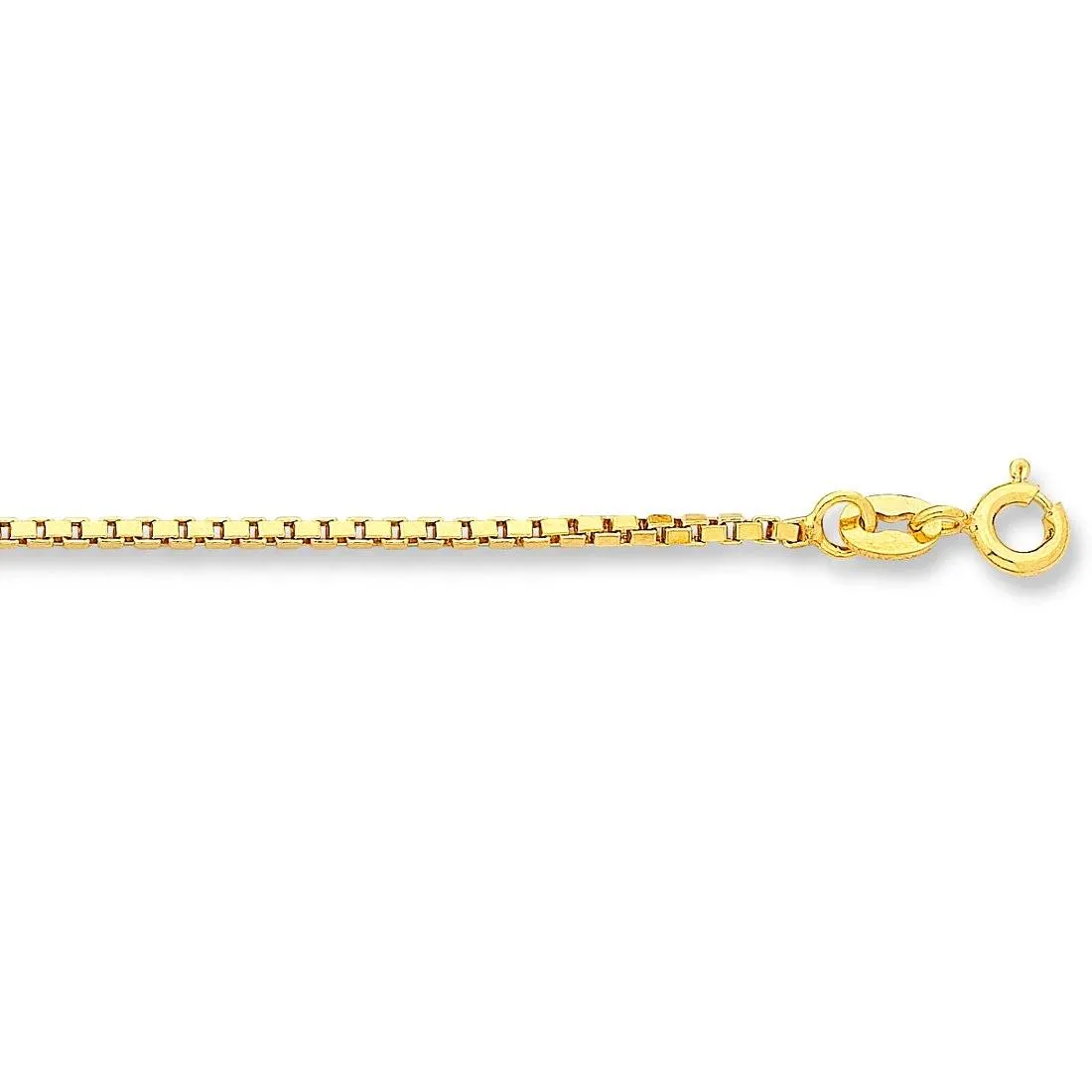 9ct Yellow Gold Silver Infused Necklace 50cm