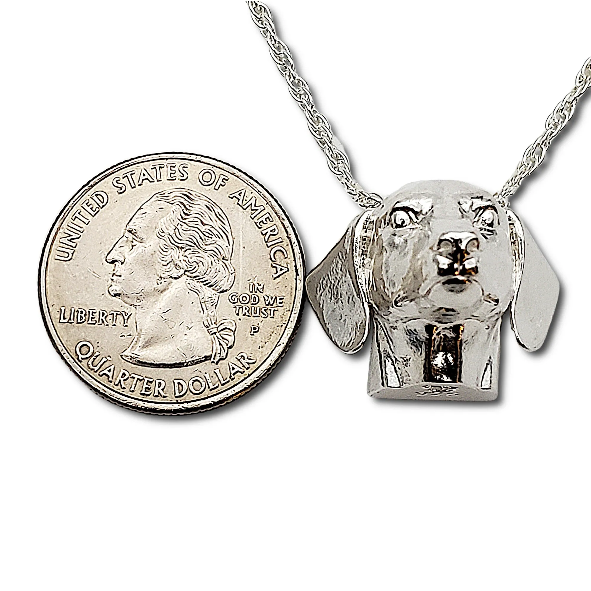 A sterling silver tribute to the Dachshund