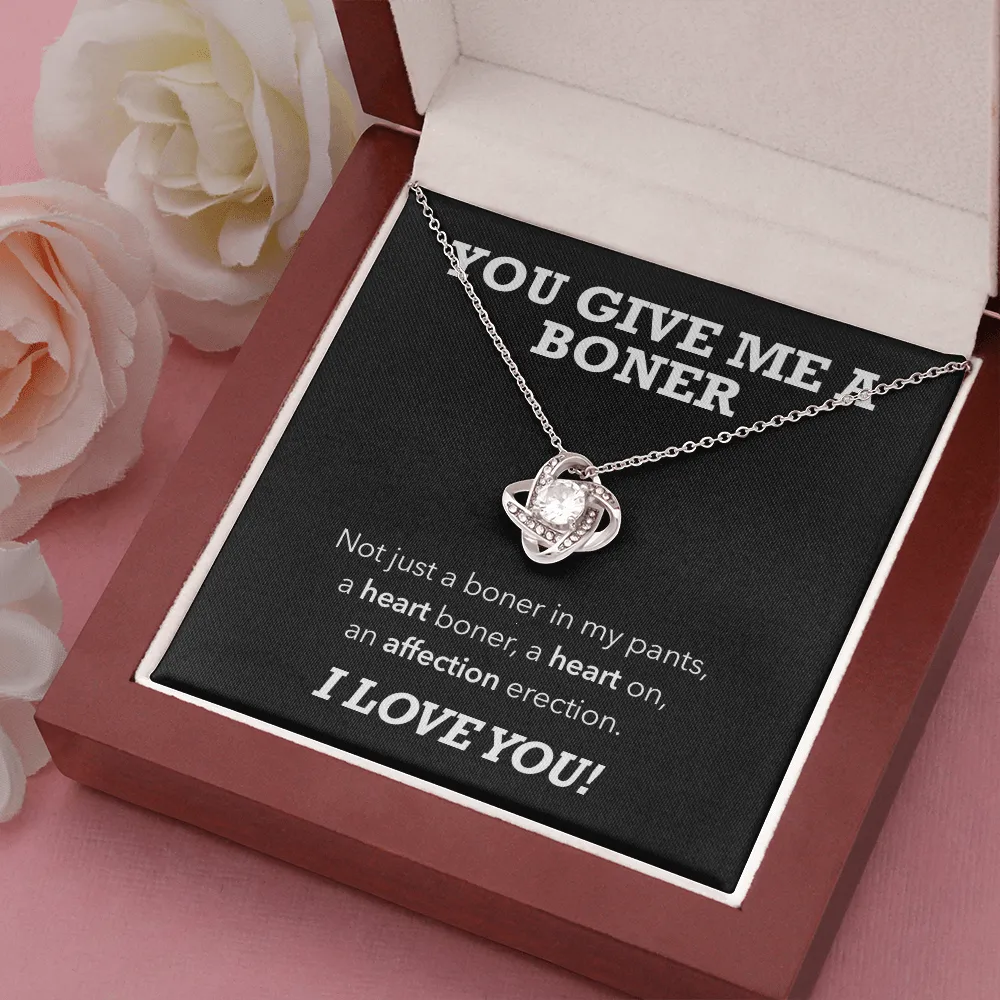 Affection Erection, Hilarious Luxury Love Knot Necklace