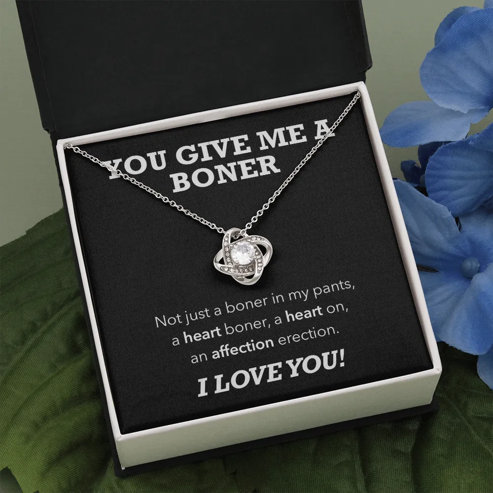 Affection Erection, Hilarious Luxury Love Knot Necklace