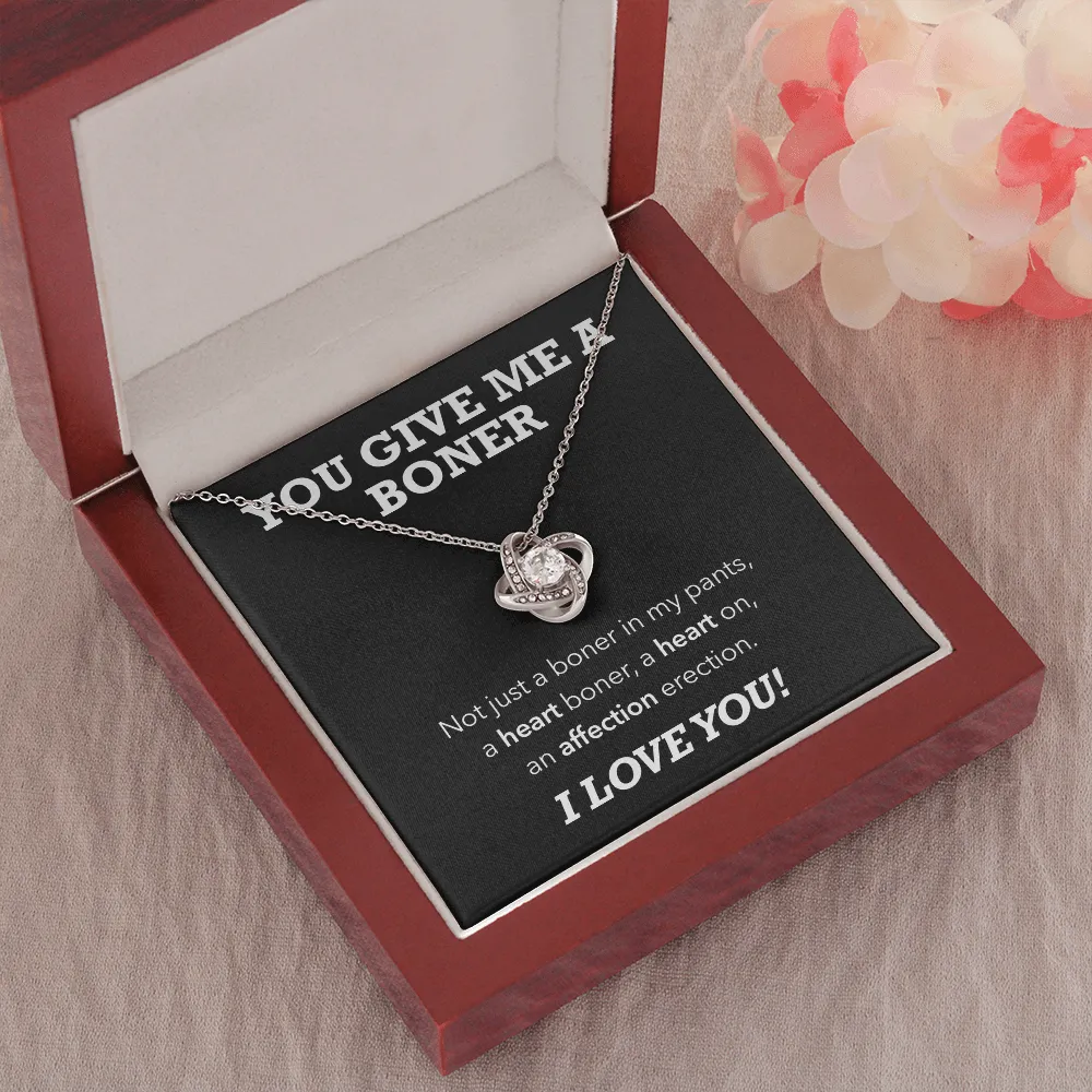 Affection Erection, Hilarious Luxury Love Knot Necklace