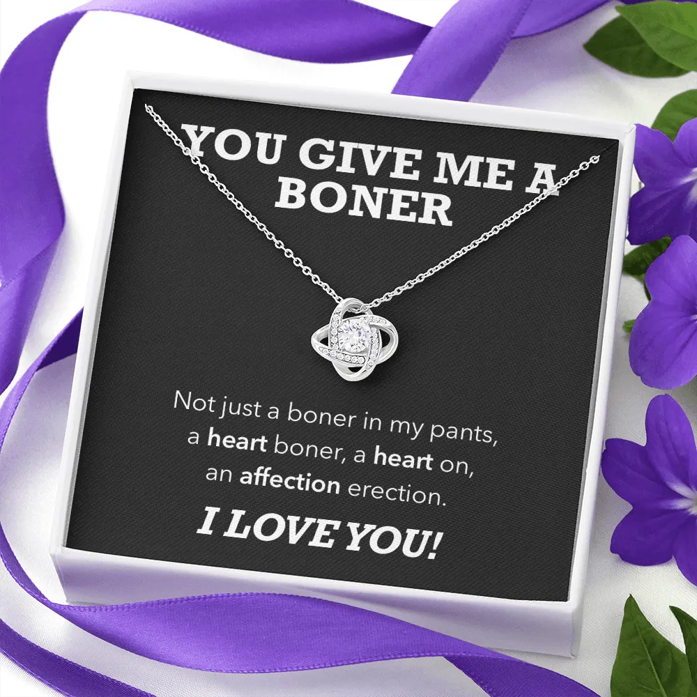 Affection Erection, Hilarious Luxury Love Knot Necklace