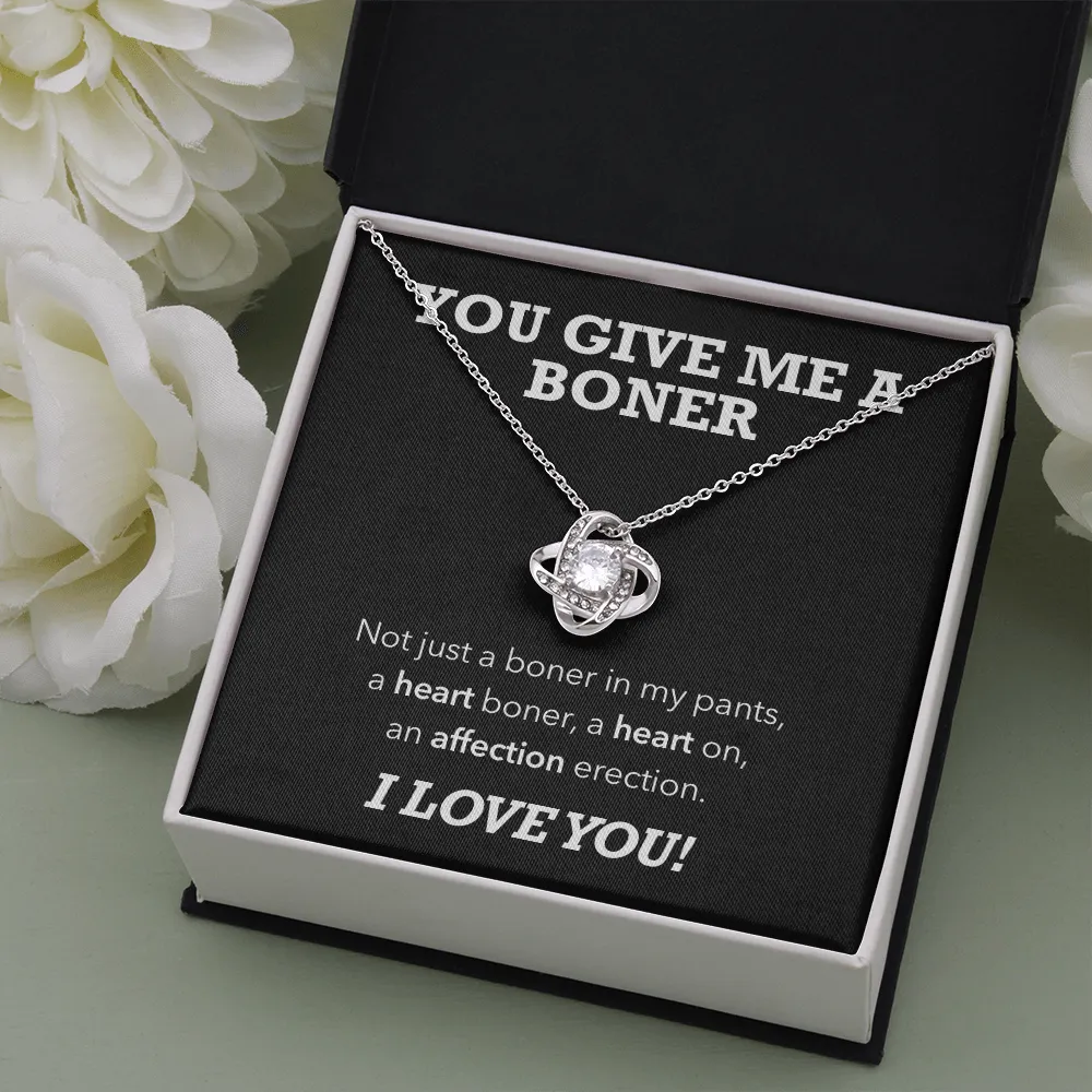 Affection Erection, Hilarious Luxury Love Knot Necklace