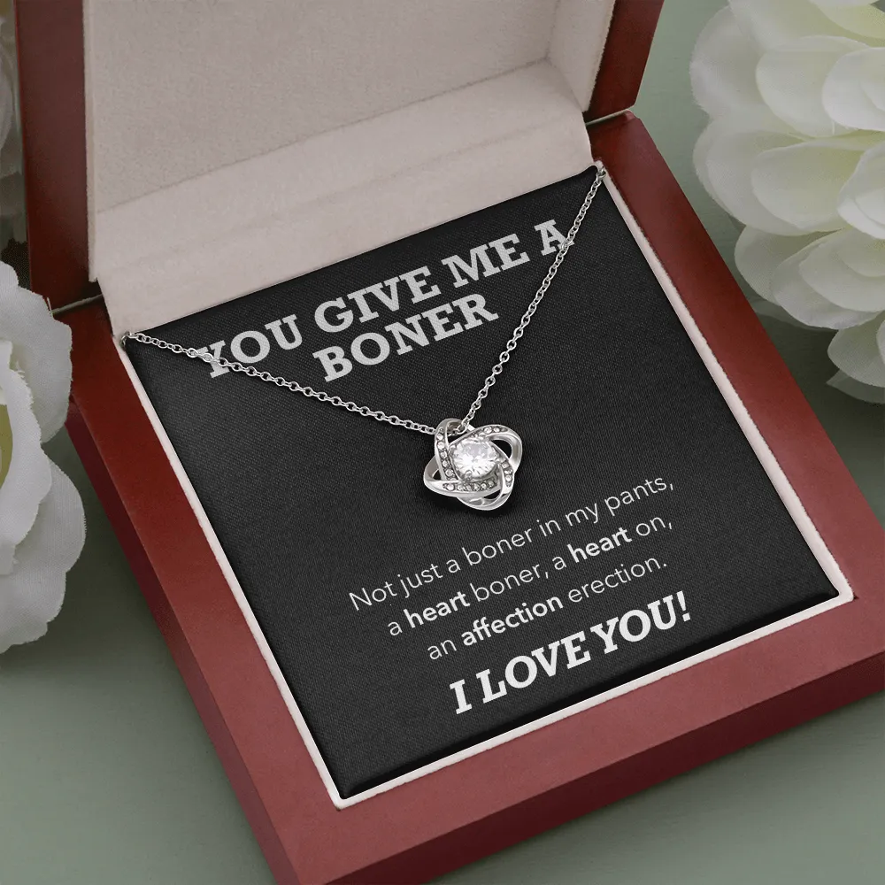 Affection Erection, Hilarious Luxury Love Knot Necklace