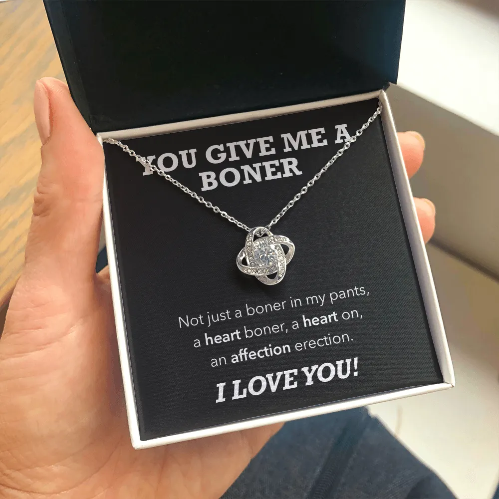 Affection Erection, Hilarious Luxury Love Knot Necklace