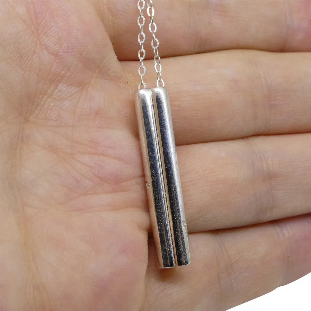 Amethyst & Sterling Silver Care & Courage Pendant and Chain