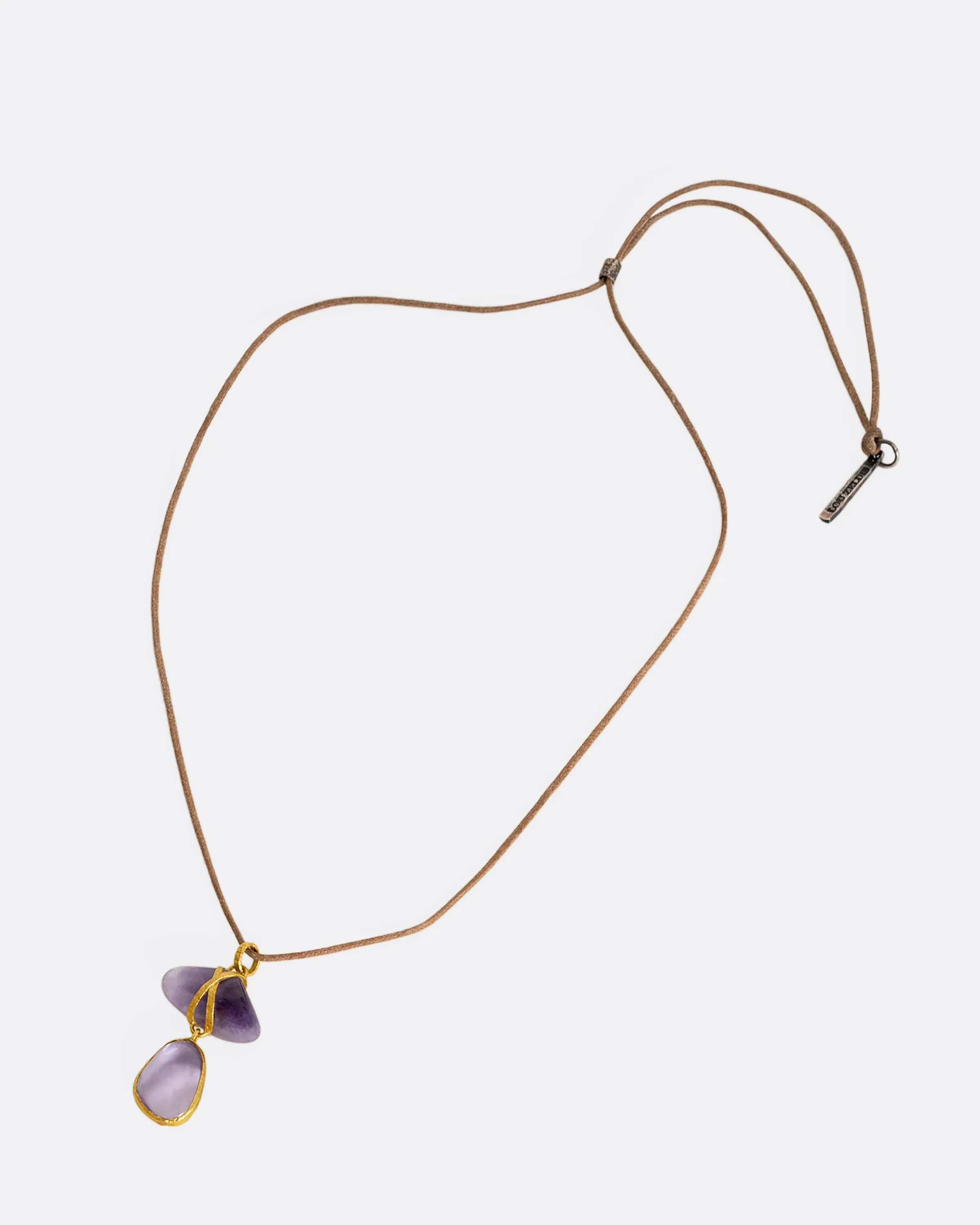 Amethyst Double Drop Necklace