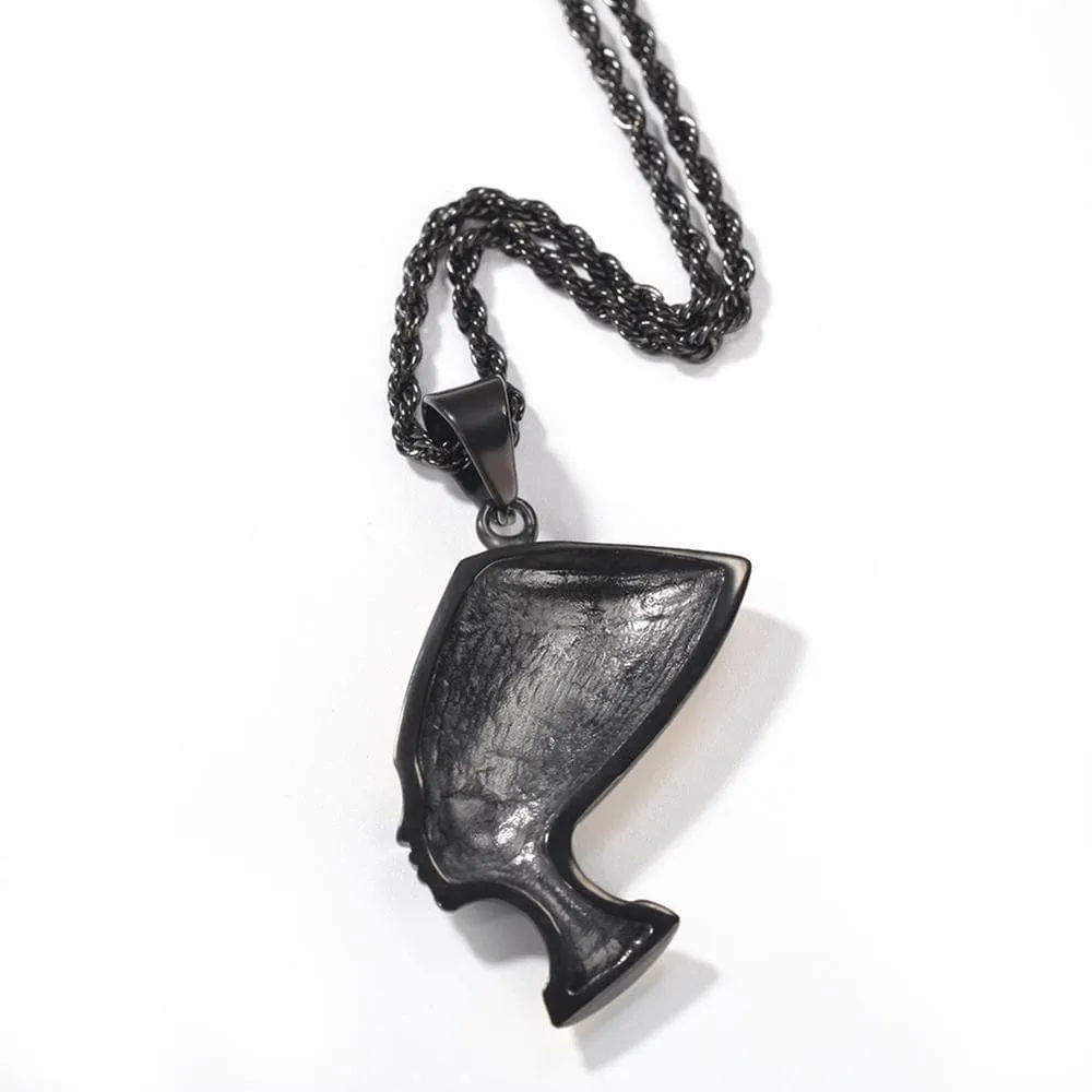 Ancient Egypt Nefertiti 316 Stainless Steel Necklace