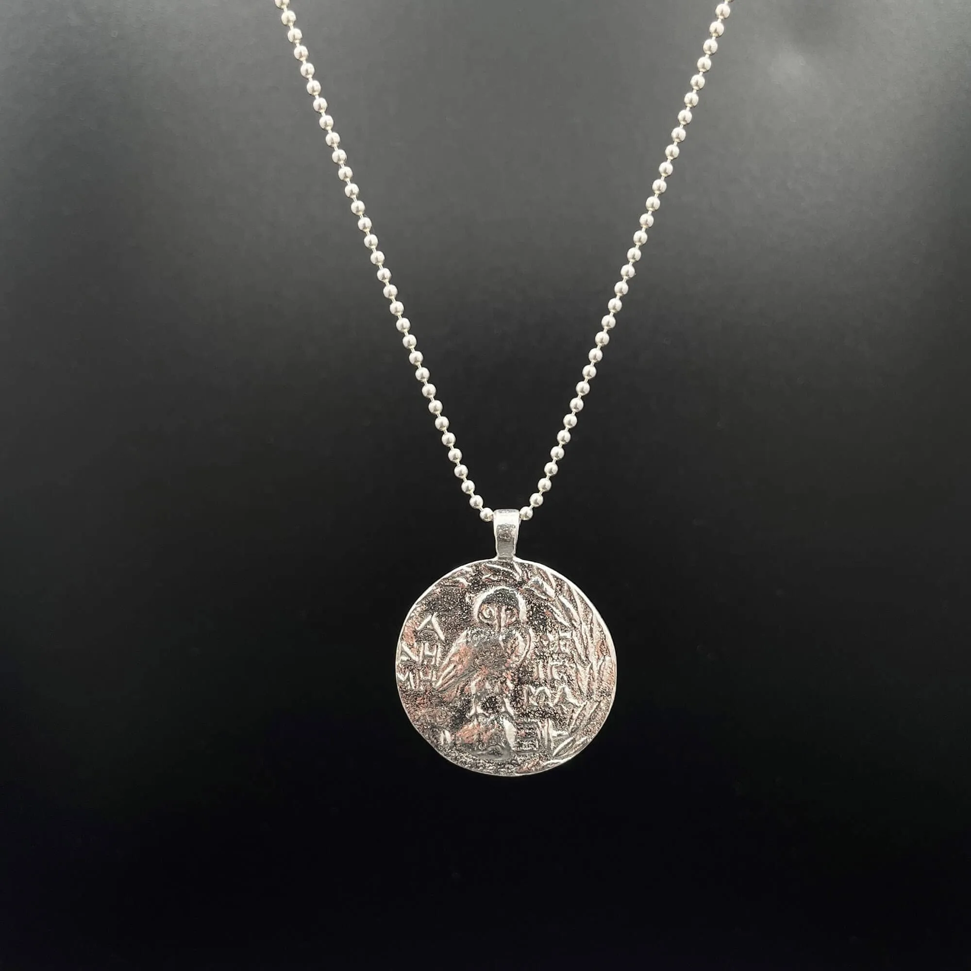 Ancient Greece Athena 925 Sterling Silver Necklace