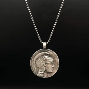 Ancient Greece Athena 925 Sterling Silver Necklace