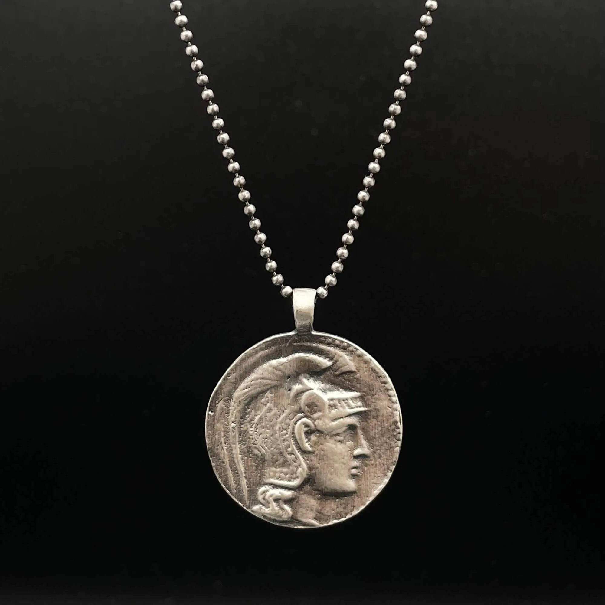 Ancient Greece Athena 925 Sterling Silver Necklace