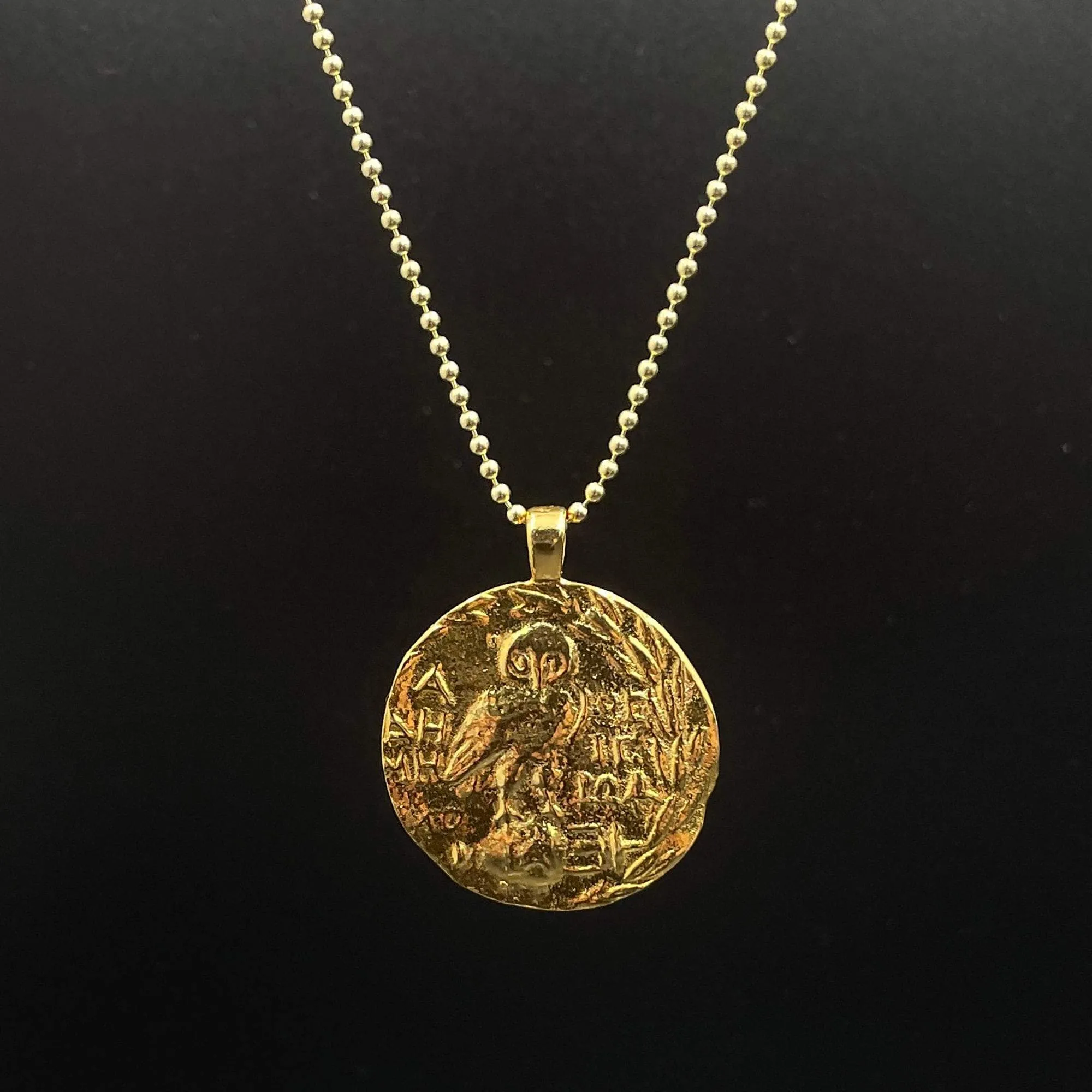 Ancient Greece Athena 925 Sterling Silver Necklace