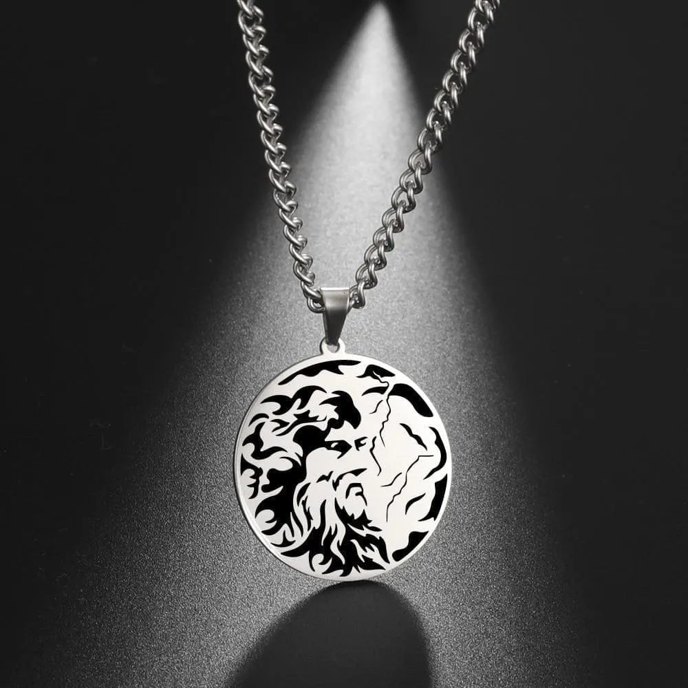 Ancient Greece Zeus Stainless Steel Pendant Necklace