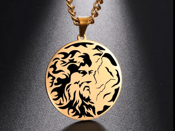 Ancient Greece Zeus Stainless Steel Pendant Necklace