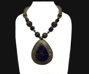 ANCIENT LAPIS PEGASUS NECKLACE