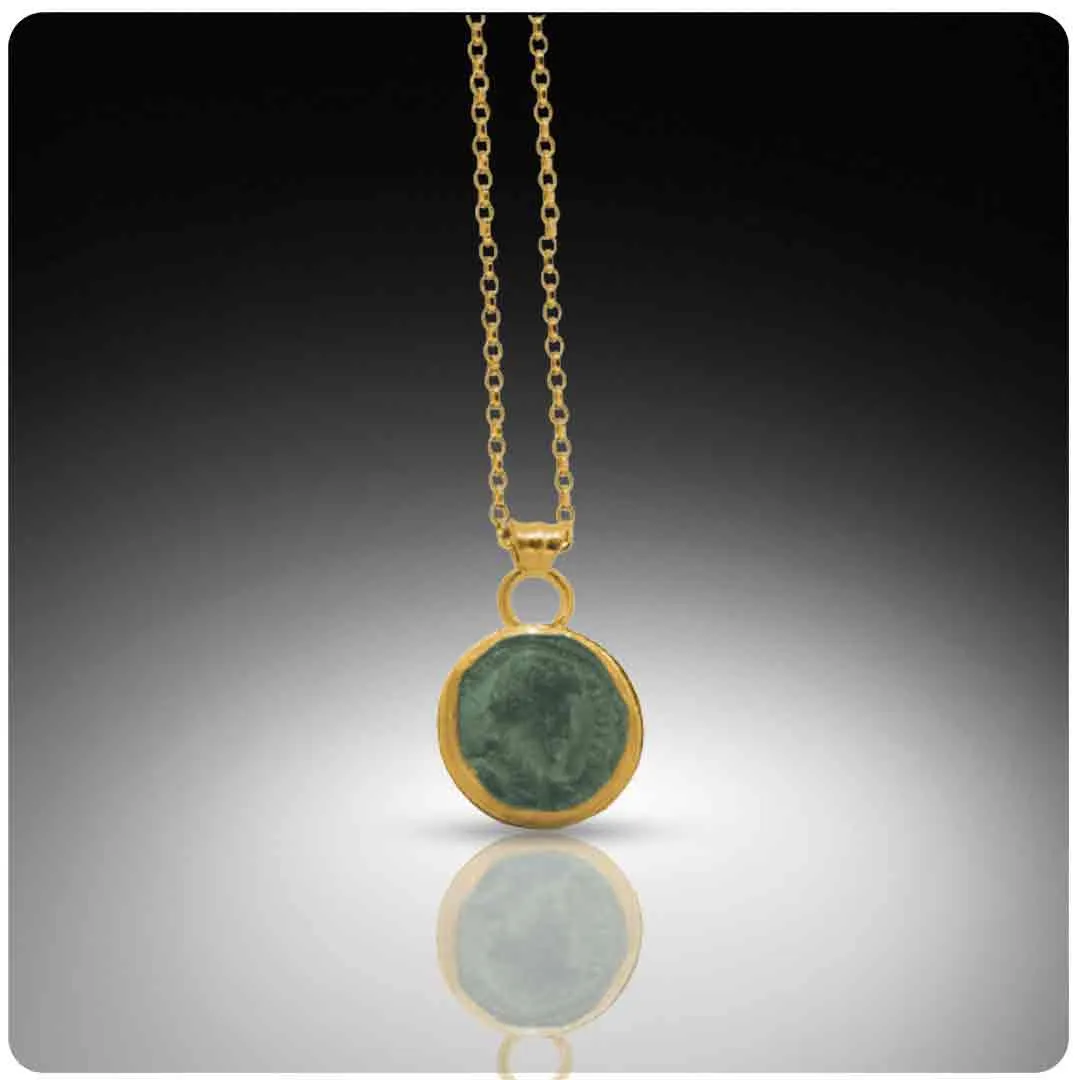 Ancient Roman Constantine the Great Coin Necklace
