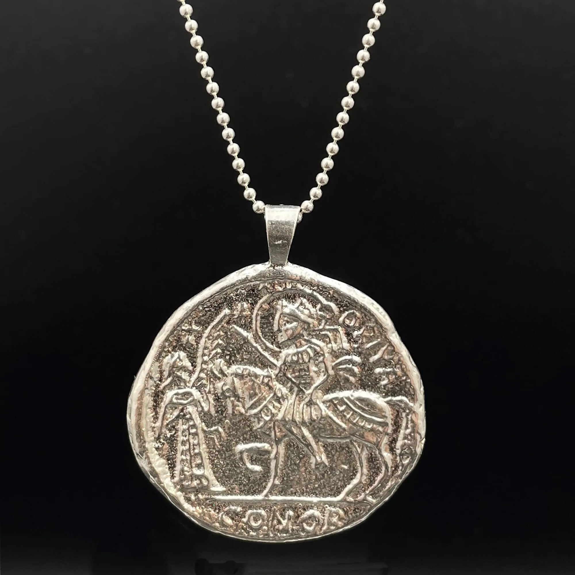 Ancient Rome Byzantine Coin Sterling Silver Necklace
