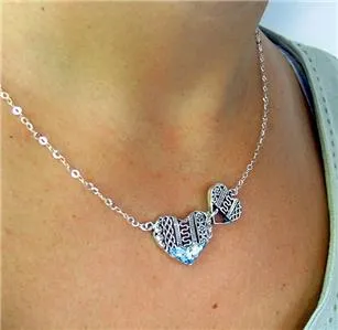 Antique Roman Glass Heart Necklace 925 Silver Handmade Hadar Designers (as 505911